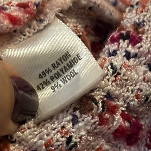 St. John Women's Pink and Purple Tweed Blazer Size 12 Wool Blend Colorful - Picture 5 of 10